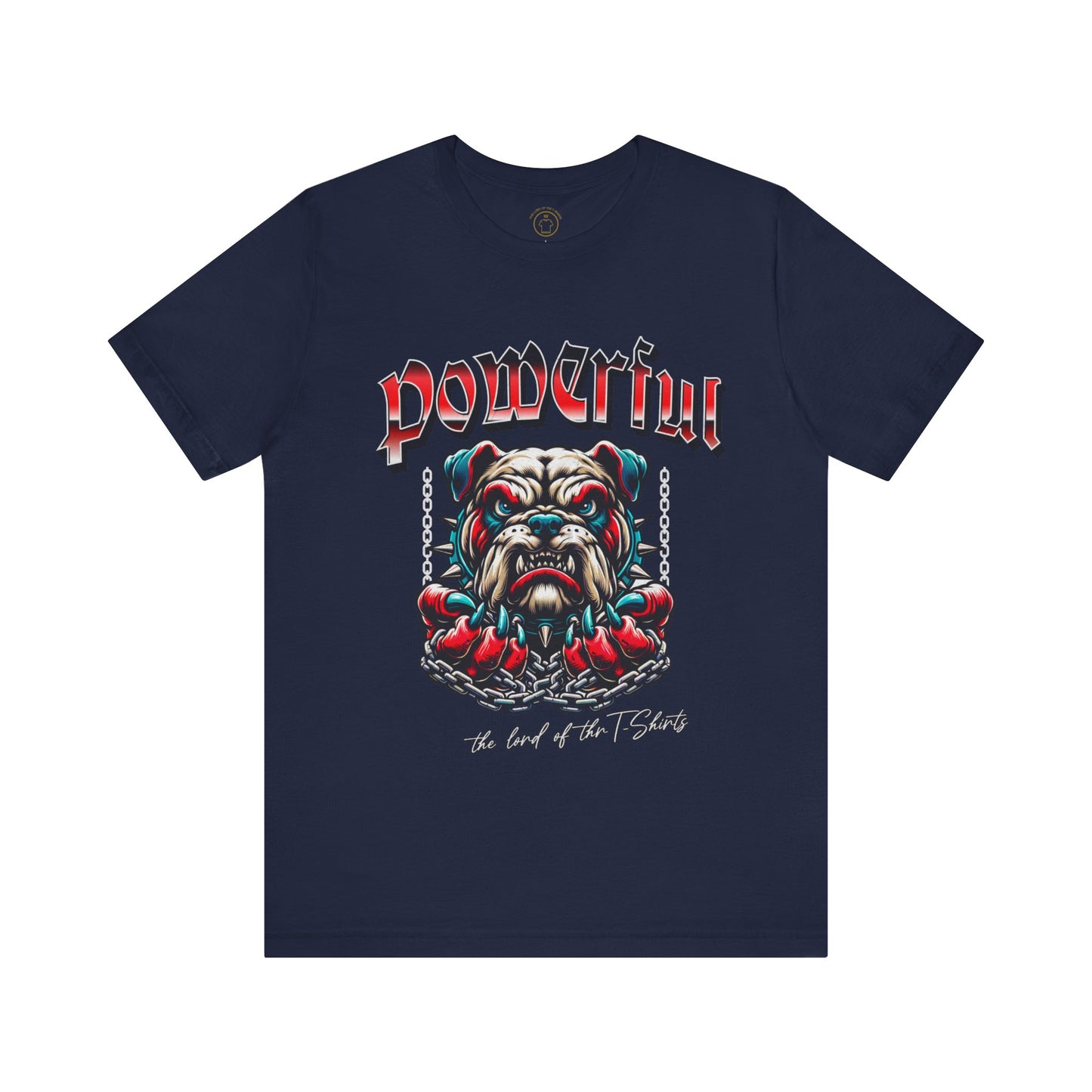 Powerful Gym T-Shirt - Unstoppable Athlete Bulldog Design | The Lord of the T-Shirts