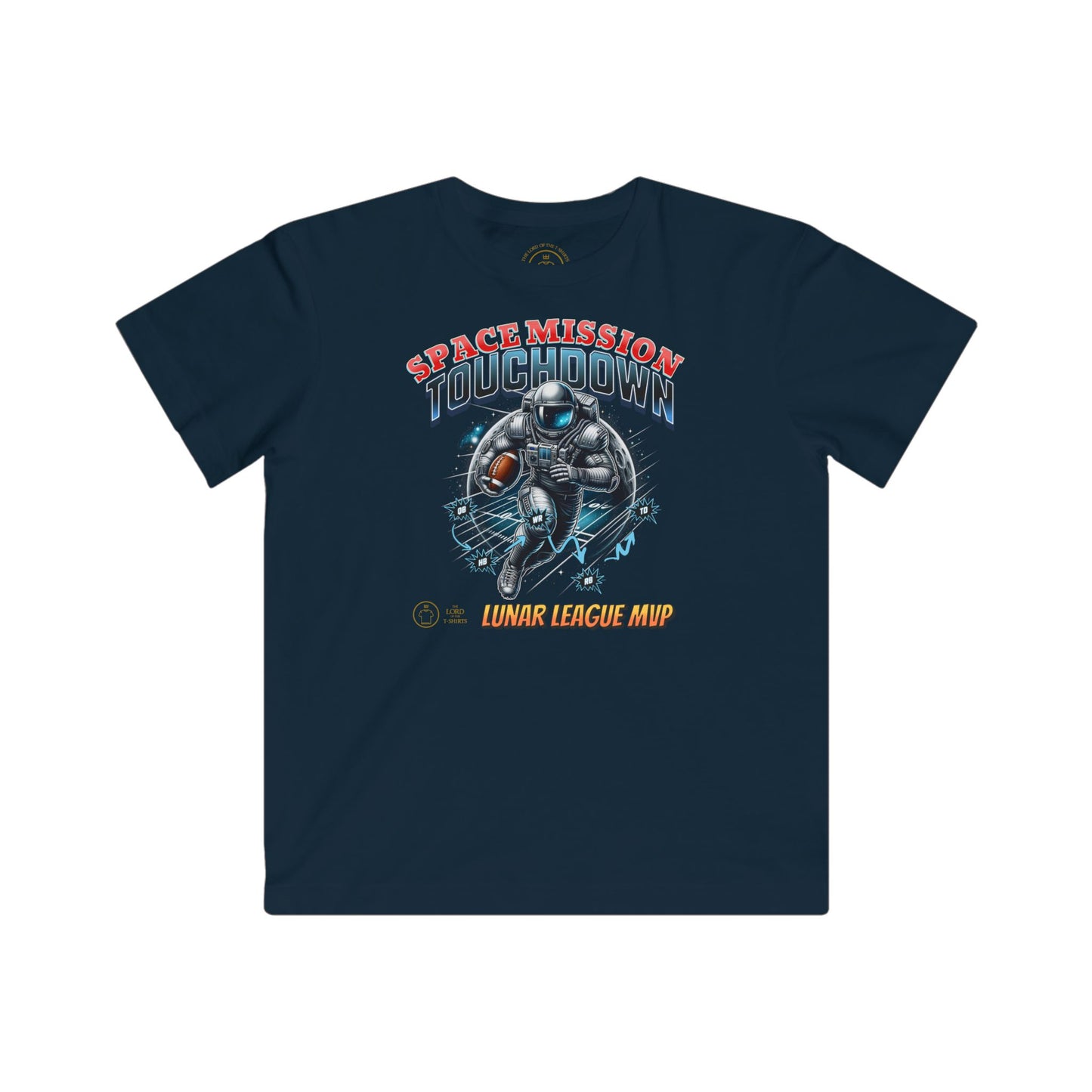 Kids Space Mission Touchdown' T-Shirt - Future and Sports Combined in One Design | The Lord of the T-Shirts