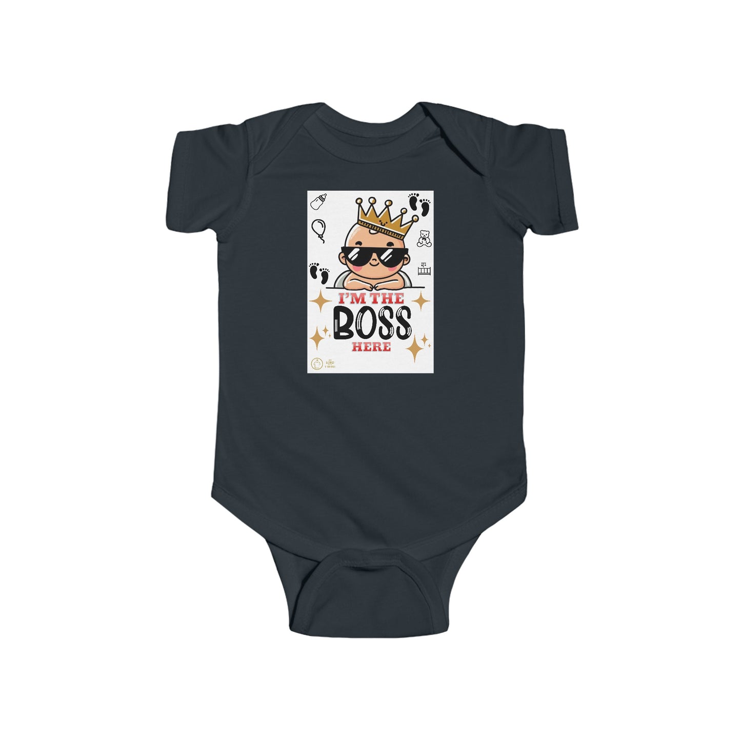 Baby Onesie - I'm the Boss Here - Fun and Comfortable Infant Outfit │ The Lord of the T - Shirts