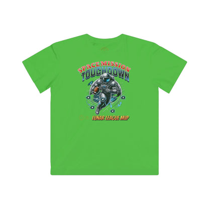 Kids Space Mission Touchdown' T-Shirt - Future and Sports Combined in One Design | The Lord of the T-Shirts