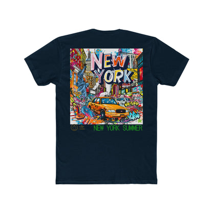 New York Summer Graphic Tee – Vibrant Cityscape Design for Urban Style │ The Lord of the TShirts