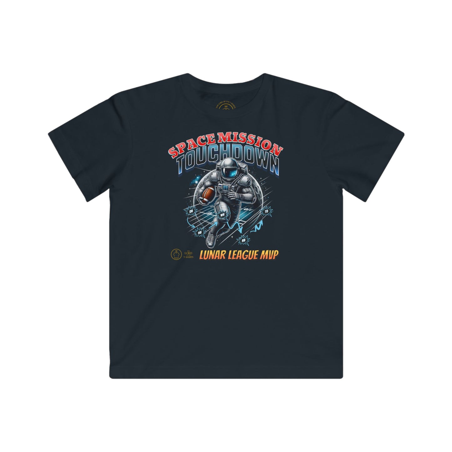 Kids Space Mission Touchdown' T-Shirt - Future and Sports Combined in One Design | The Lord of the T-Shirts